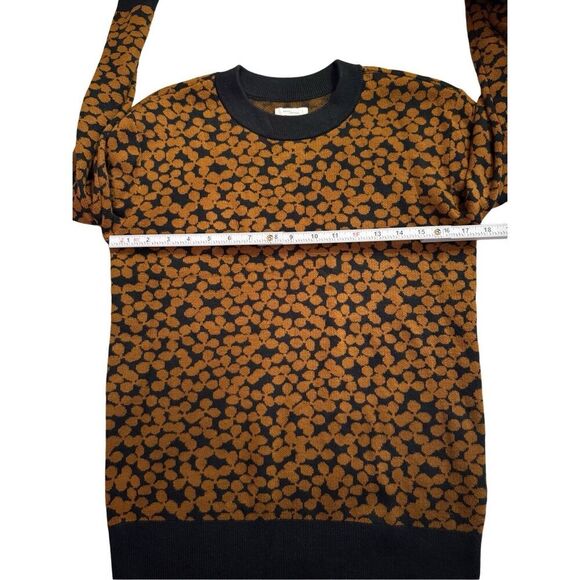 Daily Ritual Ultra-Soft Jacquard Crewneck Pullover Sweater Brown & Black - Picture 5 of 9